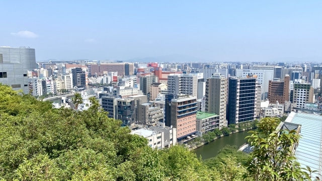 福岡市博多区　都市景観中洲方面の画像